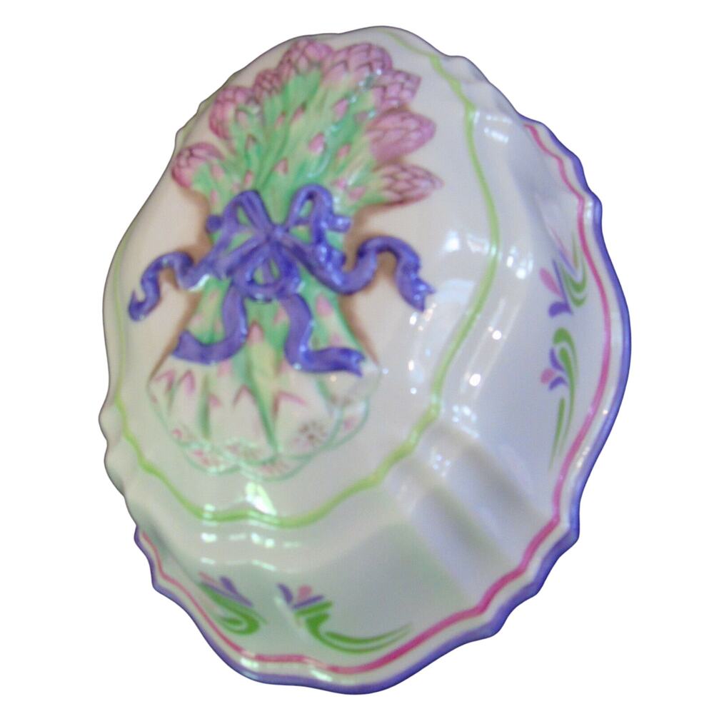 Le Cordon Bleu Jello Mold Wall Art 8" Asparagus Ceramic Decor Franklin Mint 3D